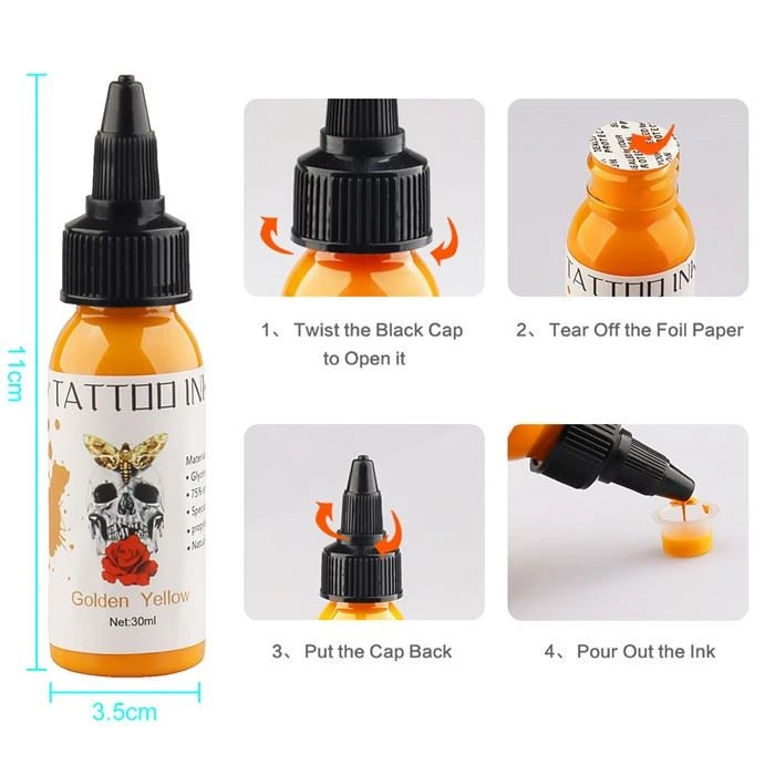 7 Colors Tattoo Ink Pigment 30ml