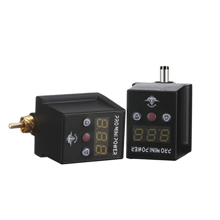 Mini Wireless Tattoo Power Supply RCA DC Connect
